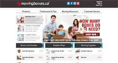 Desktop Screenshot of movingboxes.ca