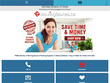 Tablet Screenshot of movingboxes.ca